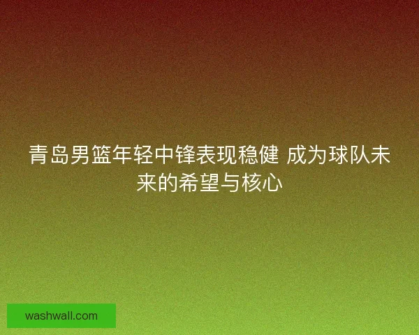 青岛男篮年轻中锋表现稳健 成为球队未来的希望与核心